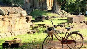 Bycicle at the Angkor Temples